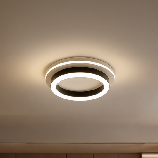 Lustre LED MODERNE 25W, diamètre 20cm, rond, lumière froide/chaude/neutre, lustres LED noirs Titre par défaut Alessandro Design