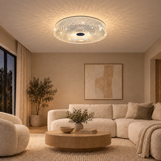 RADIAN Nobile Lustre LED, 43W, diamètre 39,5 cm, lumière chaude/neutre/froide, blanc