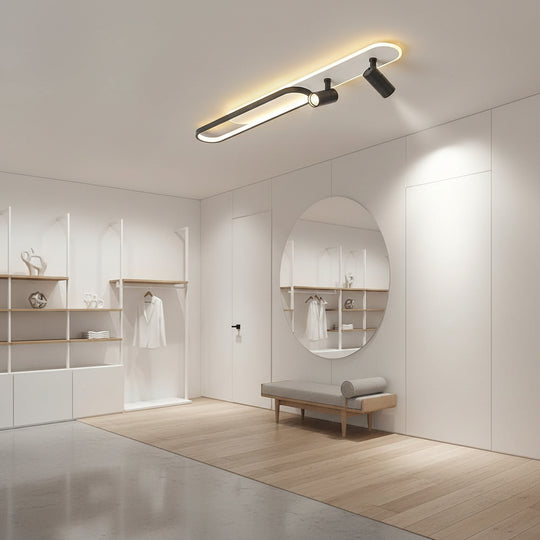 Lustre LED avec projecteur orientable FISSO Camilla 70W, lumière froide/chaude/neutre, lustres LED noirs Titre par défaut Alessandro Design