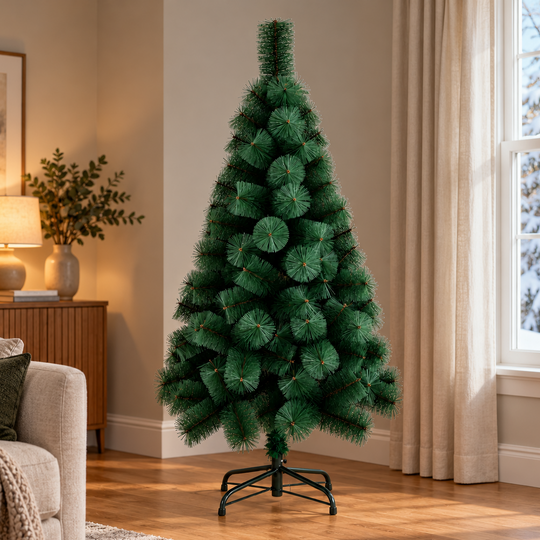 Sapin artificiel MANIITSOQ, 150 cm, 130 pointes, support métallique, vert