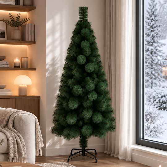 Sapin artificiel MANIITSOQ, 210 cm, 280 pointes, support métallique, vert
