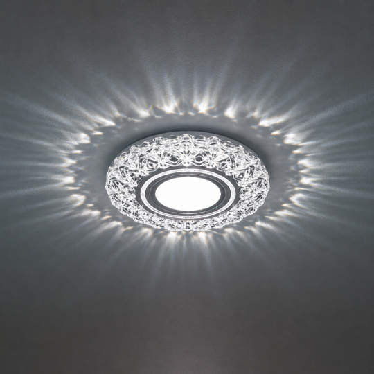 Spot LED ORBITA, 5W, Rond, Lumière Froide + RVB, Blanc, Résine et Verre Spot LED Default Title Alessandro Design
