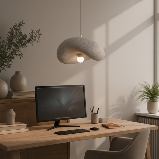 FOAMER Lustre Moderne Nobile, 39 cm, Suspendu, 1 X E27, Gris, Métal et Mousse, Lustres Classiques à Hauteur Réglable Titre par Défaut Alessandro Design