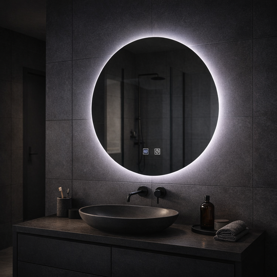 Miroir LED rond, 70 cm, Isolda, Touch, système anti-buée Miroirs Korman E Default Title Alessandro Design