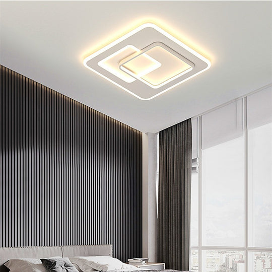 Lustre LED avec télécommande NOLUX 34W, Carré, Lumière Froide/Chaude/Neutre, Dimmable, Lustres LED blancs avec télécommande Default Title Alessandro Design