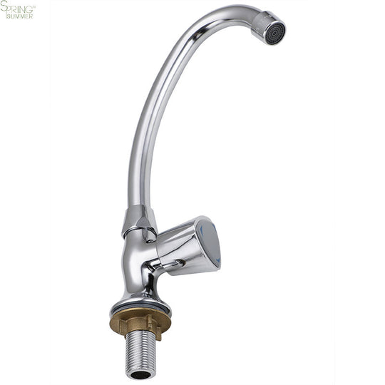 Robinet d'eau froide avec bec rotatif, chromé, AR003 Robinets de cuisine Titre par défaut Alessandro Design