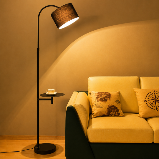 Lampe BALKHASH, 1 x E27, Métal, Noir