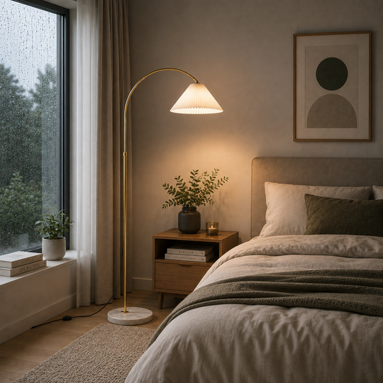 Lampe TURKESTAN, 1 x E27, Métal, Blanc et Or
