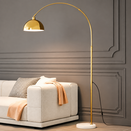 Lampe TURKISTAN, 1 x E27, Métal, Or