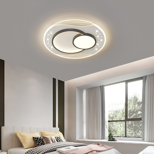 Lustre LED avec télécommande SERPENTA 51W, Rond, Lumière Froide/Chaude/Neutre, Dimmable, Noir Lustres LED avec télécommande Default Title Alessandro Design