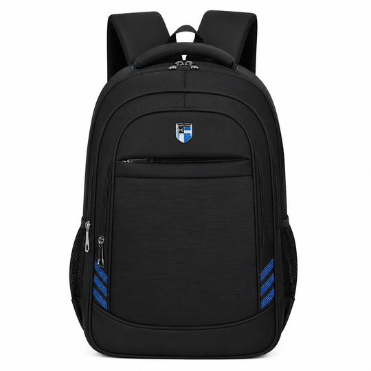 Sac à dos de voyage professionnel NAKHCHIVAN, 51x34x15 cm, Oxford, noir et bleu
