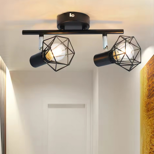 Lustre avec abat-jour, GRACIE, diamant, 2XE14, noir, lustres classiques en métal titre par défaut Alessandro Design