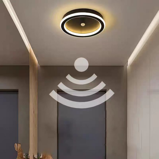 Lustre LED avec détecteur de mouvement PS500BK, 28W, lumière froide/chaude/neutre, noir Lustres LED Titre par défaut Alessandro Design