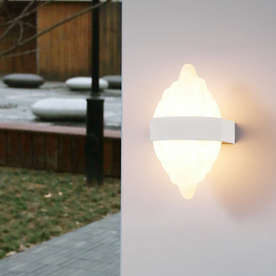 Applique d'extérieur LED ICEBERG 10W Métal IP65 Blanc Applique d'extérieur Default Title Alessandro Design