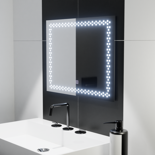 Miroir LED rectangulaire 80x60cm Stella Basic Touch Mirrors Korman C Default Title Alessandro Design