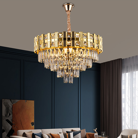 Candélabre Cristal BRAN Mango 8xE14, diamètre 60 cm, or brillant, hauteur réglable Candélabre Cristal Default Title Alessandro Design