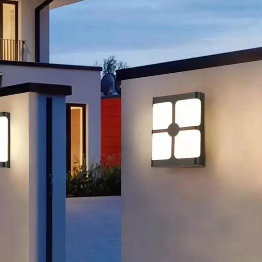 Timeea Applique murale d'extérieur LED, 18 W, Noir, 3000 K Appliques d'extérieur Titre par défaut Alessandro Design