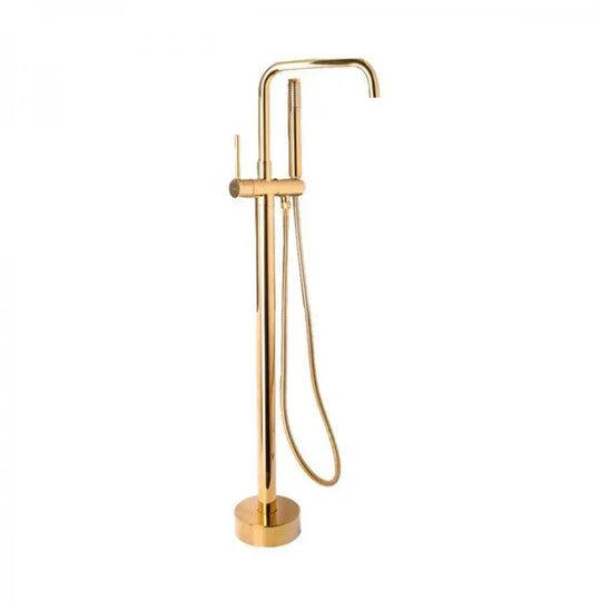 Robinet de sol avec tuyau et tuyau, sanitaire en laiton, or, robinets et colonnes de douche CF2041 Titre par défaut Alessandro Design
