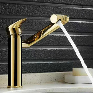 Robinet de lavabo, sanitaire en laiton, doré, CF101/A, robinets de salle de bains, titre par défaut Alessandro Design