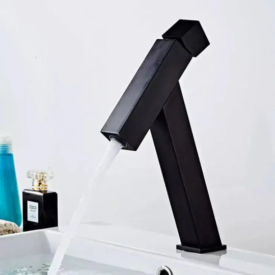 Robinet de lavabo, sanitaire en laiton, noir, OD/2036, robinets de salle de bains, titre par défaut, Alessandro Design