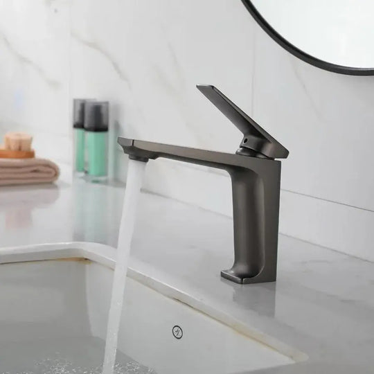 Robinet de lavabo, sanitaire en laiton, gris graphite, 9967N robinets de salle de bain titre par défaut Alessandro Design