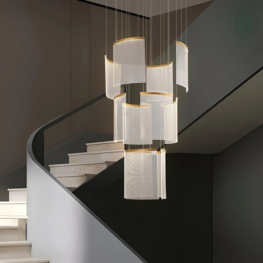 Lustre en cristal LED Alduino doré, diamètre 80cm, lustres modernes en hauteur réglable en or, titre par défaut Alessandro Design