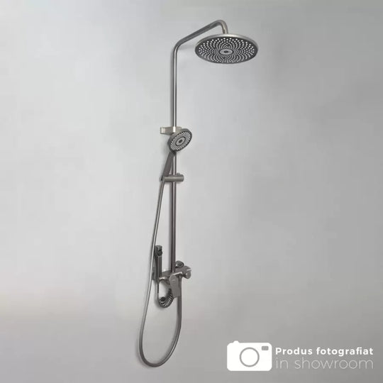 Colonne de douche en acier inoxydable gris foncé OD3902 Titre par défaut Alessandro Design