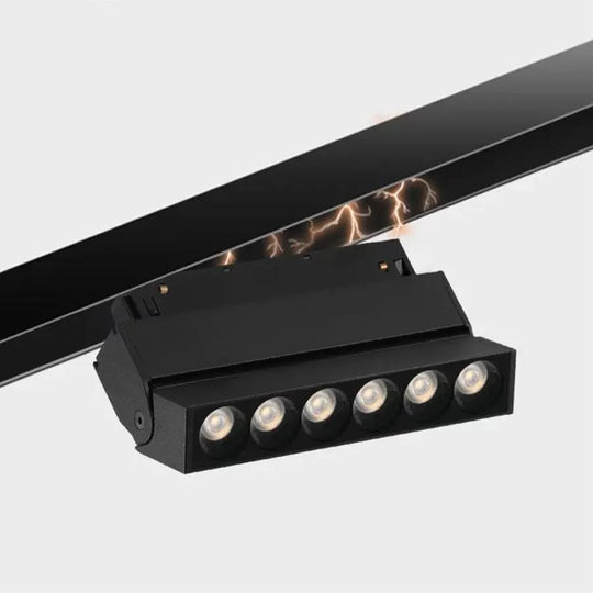 Grille LED magnétique, orientable, 6W, lumière neutre, encastrable, noire Produits LED Default Title Alessandro Design
