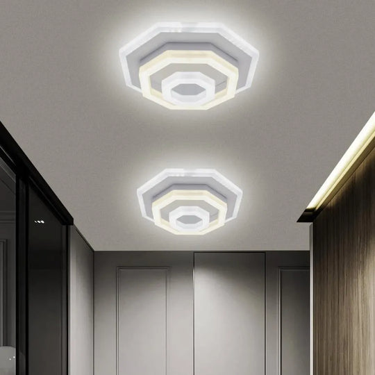 Lustre LED ADELINE 24W, Diamètre 20cm, Lumière Froide/Chaude/Neutre, Blanc