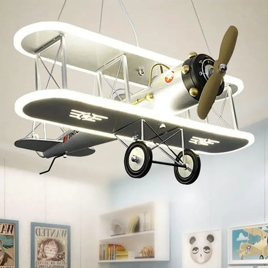 Lustre LED suspendu AVION 148W, lumière froide/chaude/neutre, lustres pour enfants argentés titre par défaut Alessandro Design