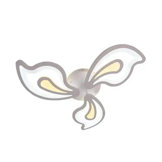 Lustre LED avec télécommande GLORIOSA 40W, 3 pétales, Lumière Froide/Chaude/Neutre, Dimmable, Lustre LED Blanc avec télécommande Default Title Alessandro Design