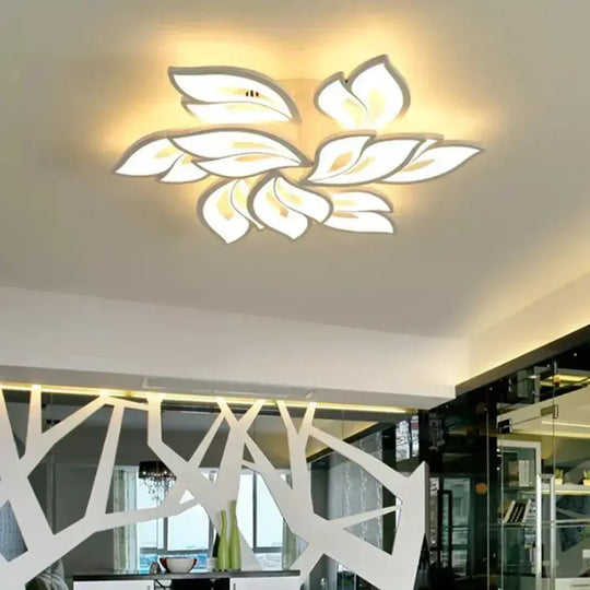 Lustre LED avec télécommande LILY 101W, 9 éléments, Lumière Froide/Chaude/Neutre, Dimmable, Lustre LED Blanc avec télécommande Default Title Alessandro Design