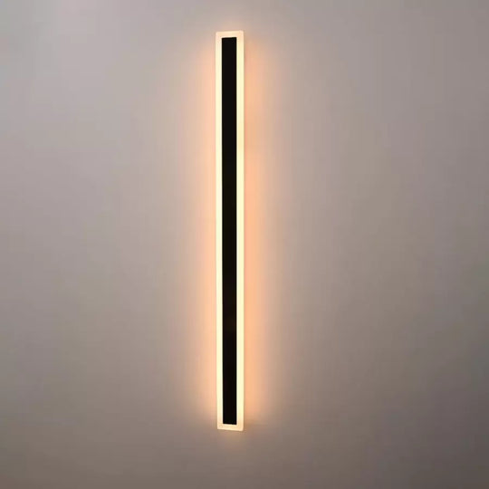 Applique murale d'extérieur LED Mack, longueur 120 cm, 16 W, IP65, métal, linéaire, noire Appliques d'extérieur Default Title Alessandro Design