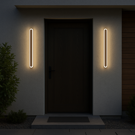 Applique murale d'extérieur LED SUHA, longueur 50 cm, 6 W, IP65, métal, linéaire, appliques d'extérieur blanches Default Title Alessandro Design