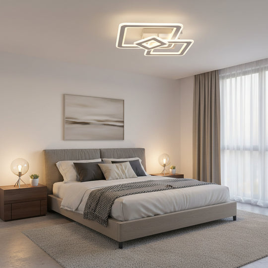 Horetensia Lustre LED avec télécommande, 116 W, variable, lumière chaude/neutre/froide, lustres LED blancs avec télécommande Titre par défaut Alessandro Design