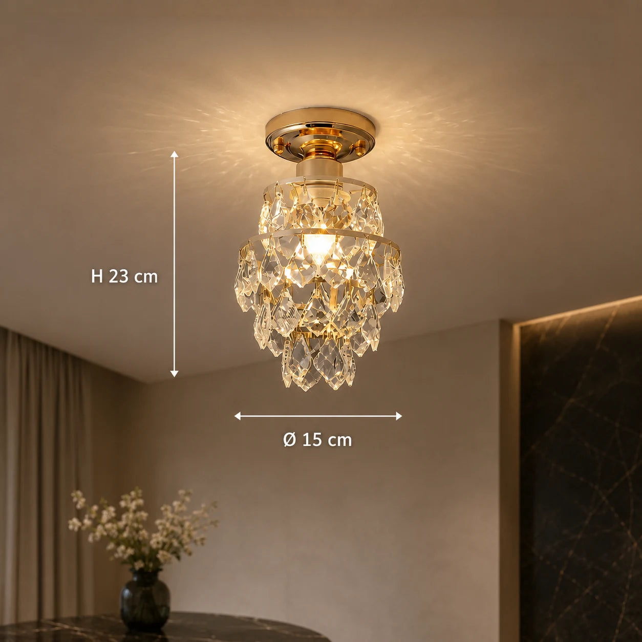 Lustre en cristal Ezzelin, 1xE27, métal, or - 01_CC191.png