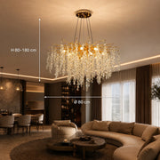 Lustre en cristal WALTZ Cascade, 9x G9, doré, 80 cm, hauteur réglable - 01_CC331-80.png