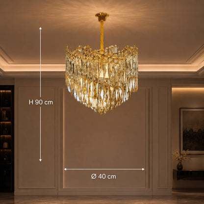 Lustre en cristal TOPKAPI Nobile 6xE14, diamètre 40cm, or brillant, hauteur réglable - 01_CC810-400GD.png