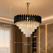 Lustre en Cristal VERSAILLES Eleganza 8x E14, diamètre 50cm, doré, hauteur réglable - 01_CC900-500GD.png