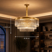 CHAMBORD Lustre en Cristal Nobile 5xE14, Diamètre 38cm, Or Mat - 01_CC930-400GD.png