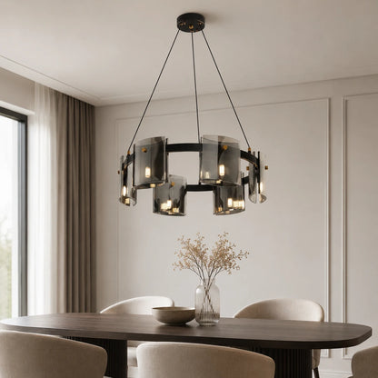 Lustre moderne, Valmontreux Largo, 6xG9, diamètre 60 cm, noir, hauteur réglable - 01_CM360-600BK.png