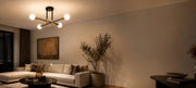 Lustre moderniste Gentile, 4x E27, noir et or, design moderne - 01_LC362-4BKGD.png