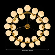 Lustre de chambre LOFT, 25x G9, or blanc, métal, hauteur réglable, moderne - 01_LC802-25GD.png