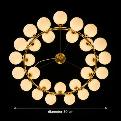 Lustre de chambre LOFT, 25x G9, or blanc, métal, hauteur réglable, moderne - 01_LC802-25GD.png