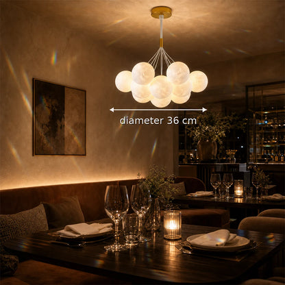Lustre MODERNE, Type Pendule, LOFT Bagliore, Globe, 7xE27, Hauteur Ajustable, Or - 01_LC816-7GD.png