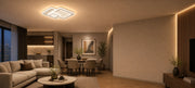 Lustre LED SQUARE 57W, 3 Carrés, Lumière Froid/Chaud/Neutre, Blanc - 01_LL647-300P.png