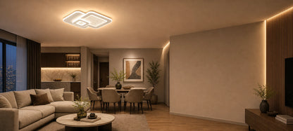 Lustre LED SQUARE 57W, 3 Carrés, Lumière Froid/Chaud/Neutre, Blanc - 01_LL647-300P.png