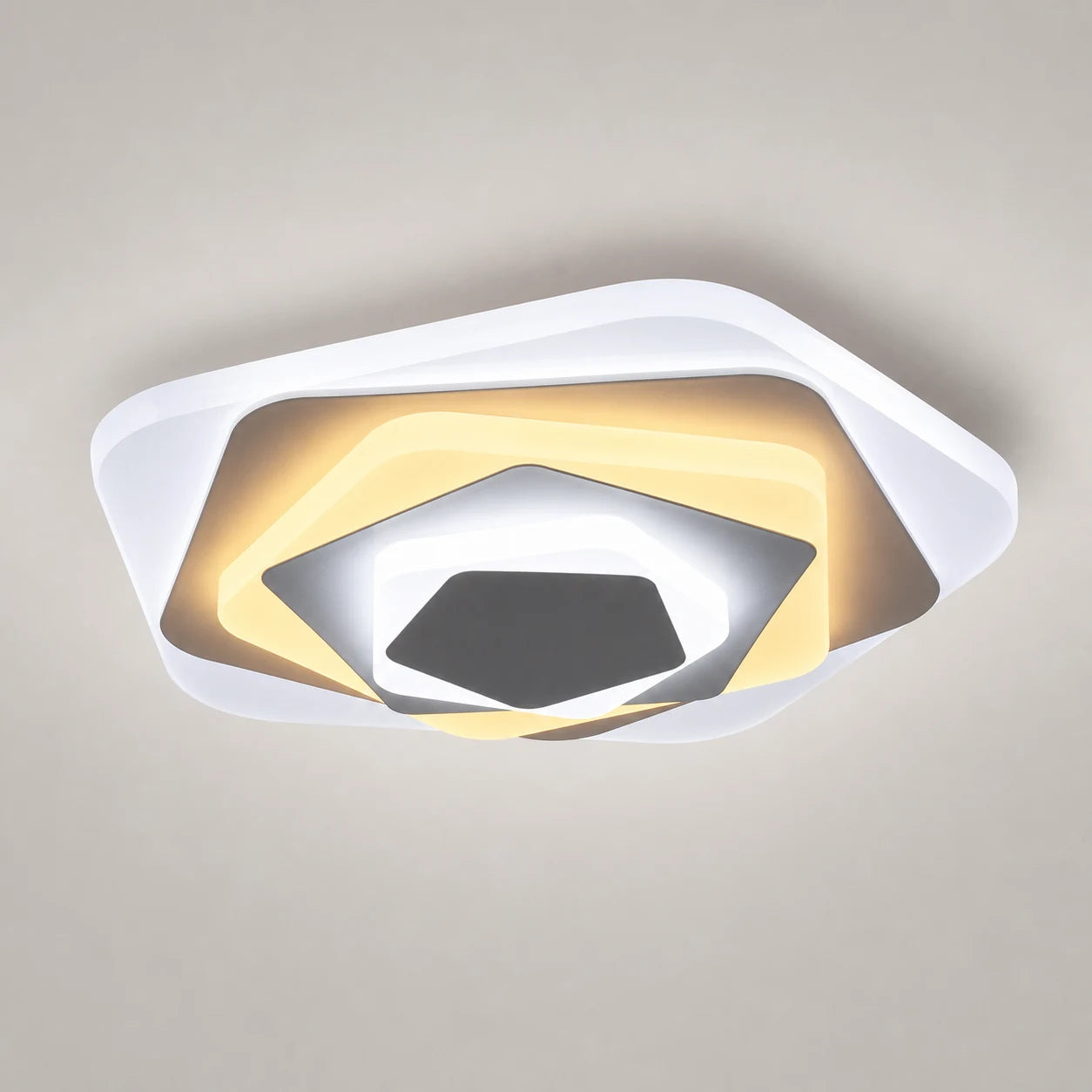 Lustre LED SIENA 40W, Diamètre 23cm, Lumière Froide/Chaude/Neutre, Blanc - 01_LL660WH.png
