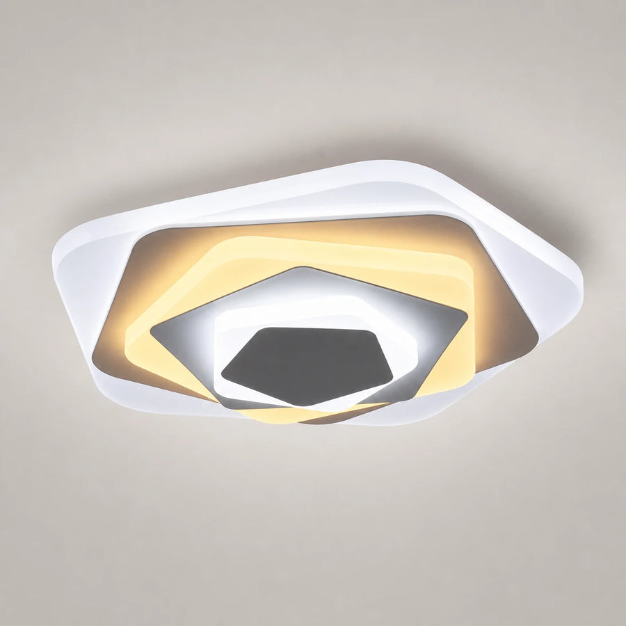 Lustre LED SIENA 40W, Diamètre 23cm, Lumière Froide/Chaude/Neutre, Blanc - 01_LL660WH.png