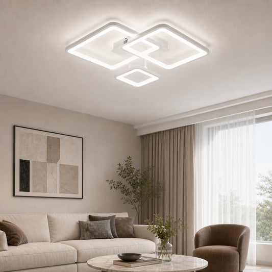 Lustra LED cu telecomanda ZOE, 60W, 3 Patrate, lumina Rece/Calda/Neutra, Dimabila, Alb, Metal si Acril - LT808-3WH_808_2.png
